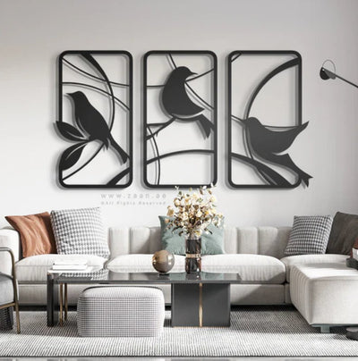 Acrylic Birds Wall Art - Zambeel