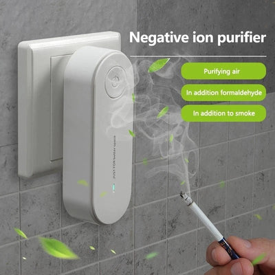 Air Purifier Anion, Mini Portable Air Purification Air Freshener Ionizer Cleaner Dust Cigarette Smoke Remover Toilet Deodorant - Zambeel