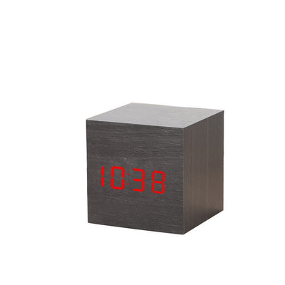 Alarm Clock LED Wooden Watch Table Digital Despertador Electronic Desktop Clocks - Zambeel