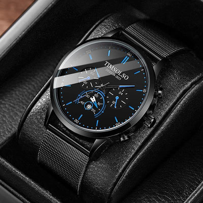 All - matching Simple And High - end Elegant Cool Ultra - thin Calendar Quartz Watch - Zambeel