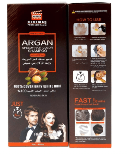 Argan Speedy Hair Color Shampoo - Zambeel