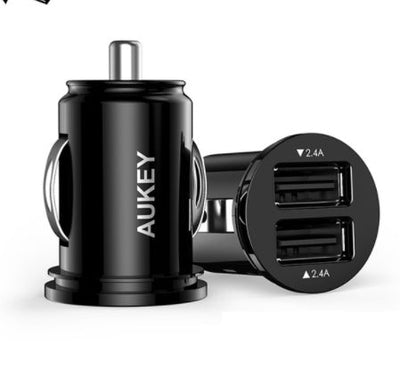 AUKEY Universal Mini Car Charger 2USB Car - Charger Auto Charger Mobile Phone Cell Phone Charging Adapter - Zambeel