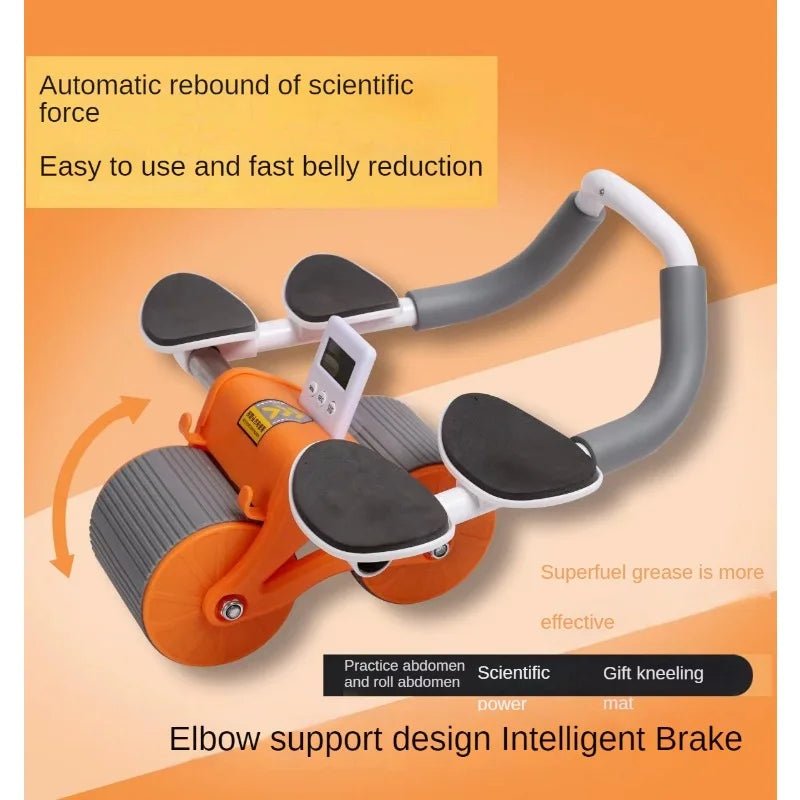 Auto Rebound Abs Wheel With Elbow Support - Zambeel