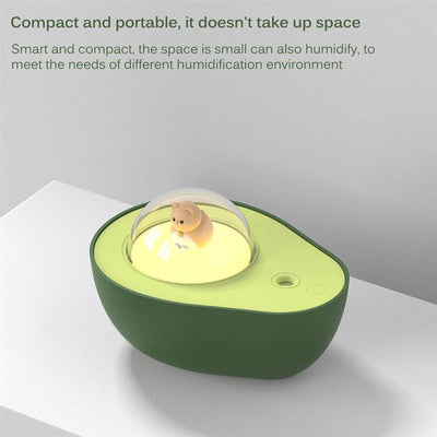 Avocado Mini Spray Humidifier USB Charging Night Light Portable Mist Sprayer For Home Car - Zambeel