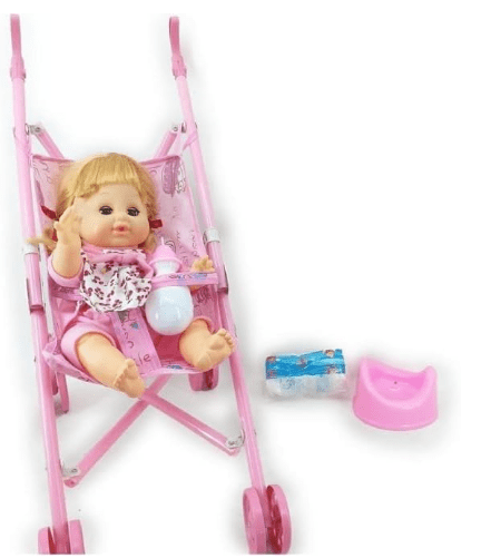 Baby Doll With Stroller - Zambeel