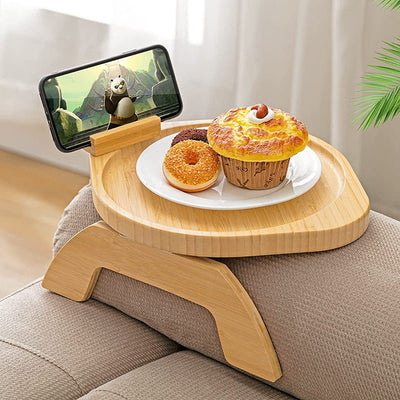 Bamboo Sofa Tray Home Decor Portable Folding - Zambeel