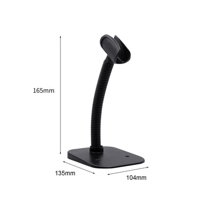 Barcode Scanner USB Connection Wired 1D 2D Barcode Scanning Reader with Stand for Market Warehouse Library - Zambeel