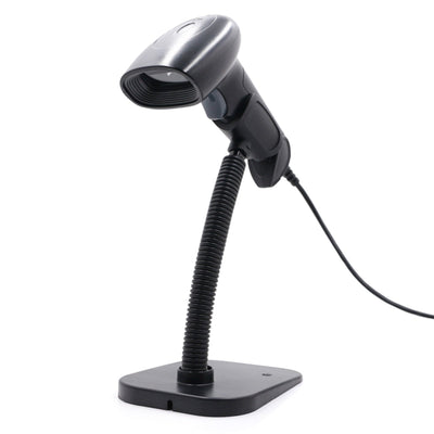 Barcode Scanner USB Connection Wired 1D 2D Barcode Scanning Reader with Stand for Market Warehouse Library - Zambeel