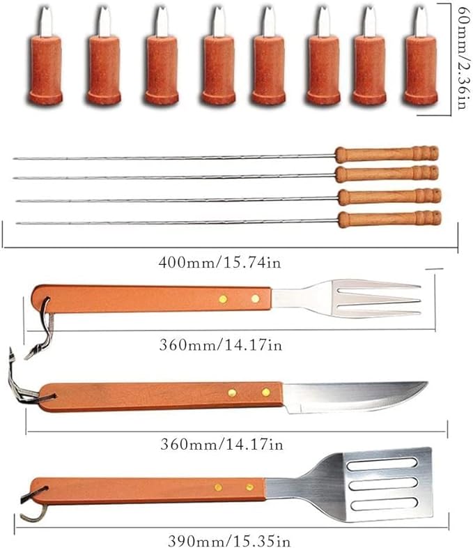 BBQ Wooden Handle Tools - Zambeel