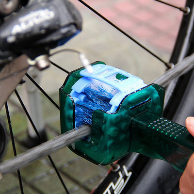 Bicycle Chain Cleaner Scrubber Brush Set Cycling Cleaning Kit Mountain Bike Wash Cleaning Tool - Zambeel