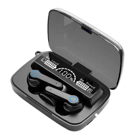 Black M19 Bluetooth Earphones - Zambeel