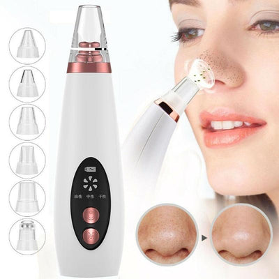 Blackhead Pore Vacuum Cleaner Nose Cleanser Blackheads Remover Blackhead Acne Removal Button Face Suction Beauty Skin Care Tool - Zambeel