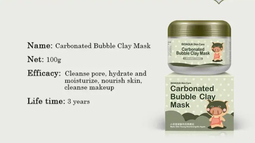 Bubble Clay Mask (100g) - Zambeel