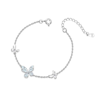 Butterfly Luminous Sterling Silver Necklace - Zambeel