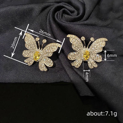 Butterfly Studs Female Affordable Luxury Fashion Design - Zambeel