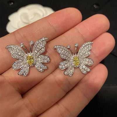 Butterfly Studs Female Affordable Luxury Fashion Design - Zambeel