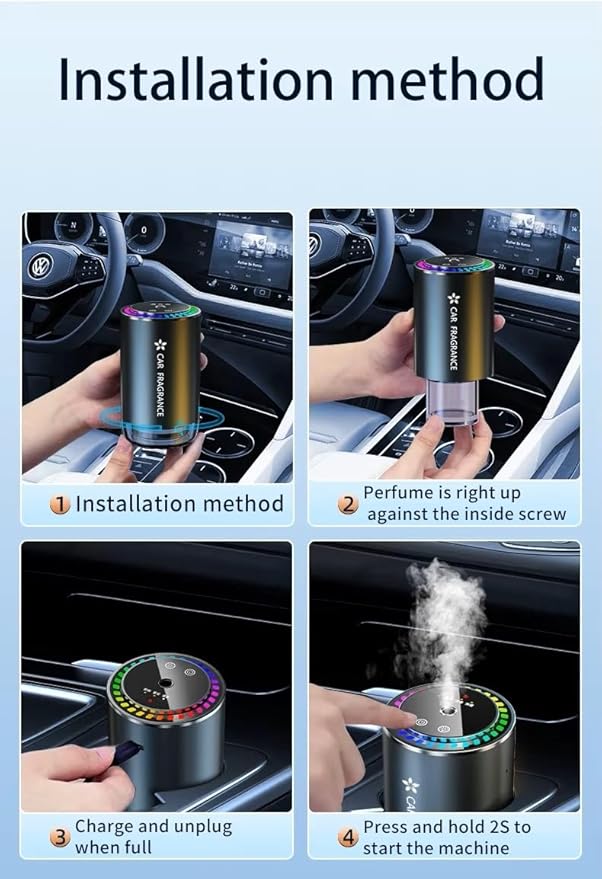 Car Fragrance With Light - Zambeel