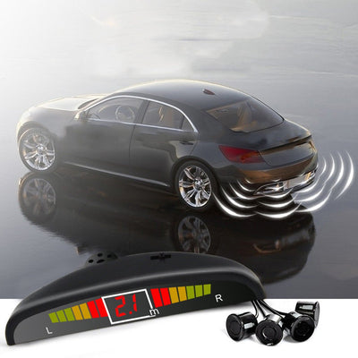 Car LED Crescent Buzzer Parking Sensor 4 Probes - Zambeel