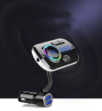 Car Mp3 Bluetooth Player Bc49Aq Bluetooth 5.0 Lossless Music Atmosphere Light Car Bluetooth Mp3 - Zambeel