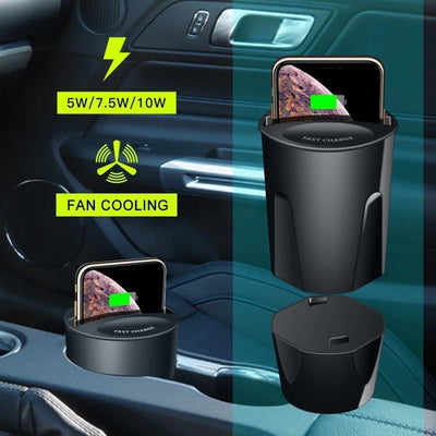 Car Wireless Charging Cup Wireless Charging Bracket Cup Suitable For Samsung - Zambeel