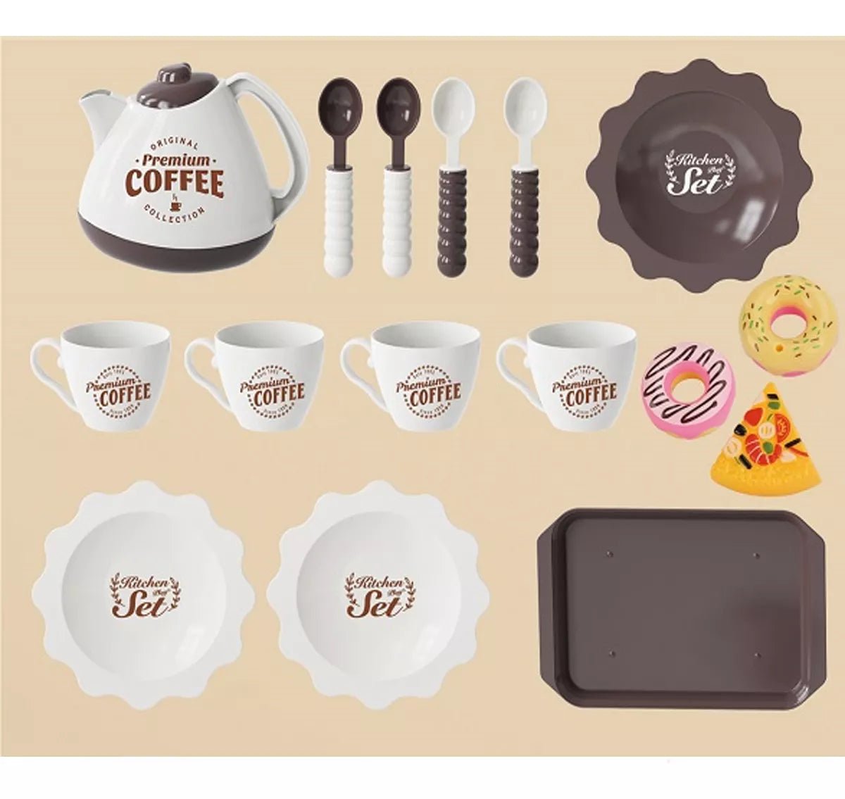 Children's Tea Coffee Kitchen Set - Zambeel