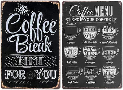 Coffee Break Metal Tin Sign - Zambeel