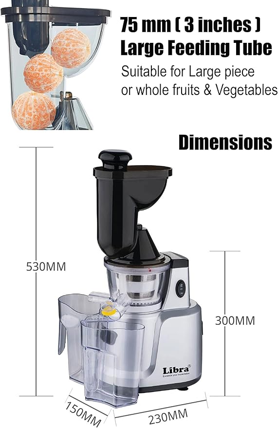 Cold Pressed Whole Slow Juicer Machine - Zambeel