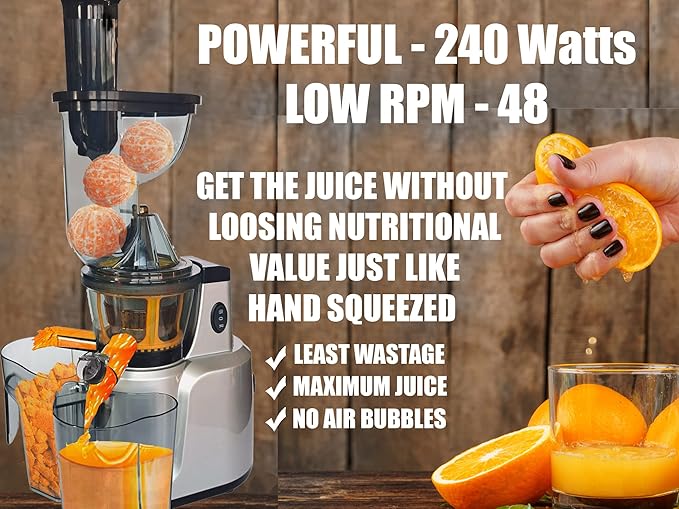 Cold Pressed Whole Slow Juicer Machine - Zambeel