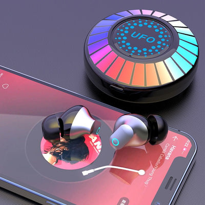 Colorful RGB Light Effect F9 Bluetooth Earphones - Zambeel