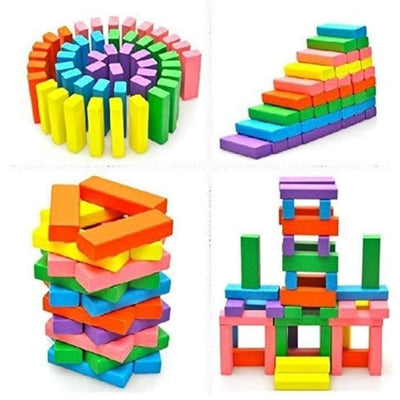 Colorful Wooden Blocks (54Pcs) - Zambeel