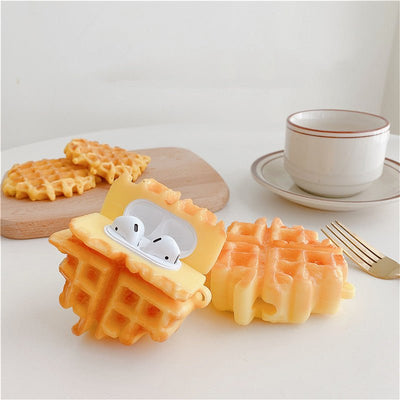 Compatible with Apple , Creative Waffle Headphone Case Protective Case - Zambeel