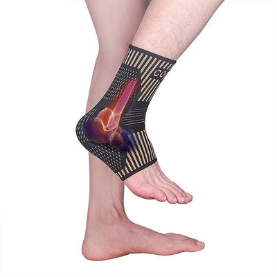 Copper Ion Ankle Support Basketball Running Climbing Sports Protective Gear - Zambeel