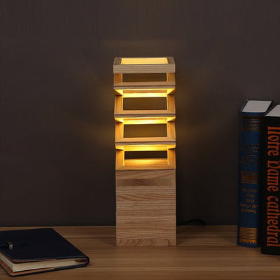 Creative Solid Wood Table Lamp - Zambeel