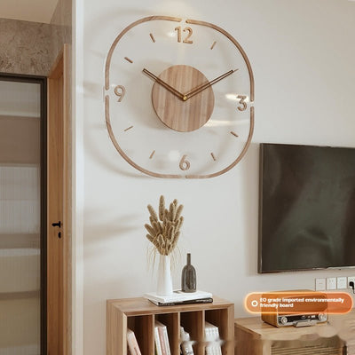 Creative Transparent Wooden Frame Wall Clock - Zambeel