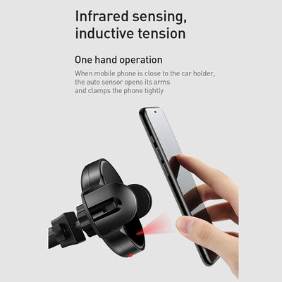 Cross Border Car Wireless Charging Mobile Phone Bracket Fast Charging Infrared Sensor Bracket Base Can Be Customized - Zambeel