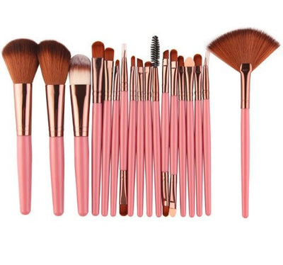 Cross Border For Maange 18 Make - Up and Brush Suits With Fan - Shaped Makeup Tools to Sell Ebay Hot Sales - Zambeel