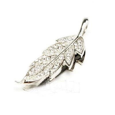 Crystal Jewelry Leaf USB Flash Drive Couple Personality Maple Leaf Fashion - Zambeel