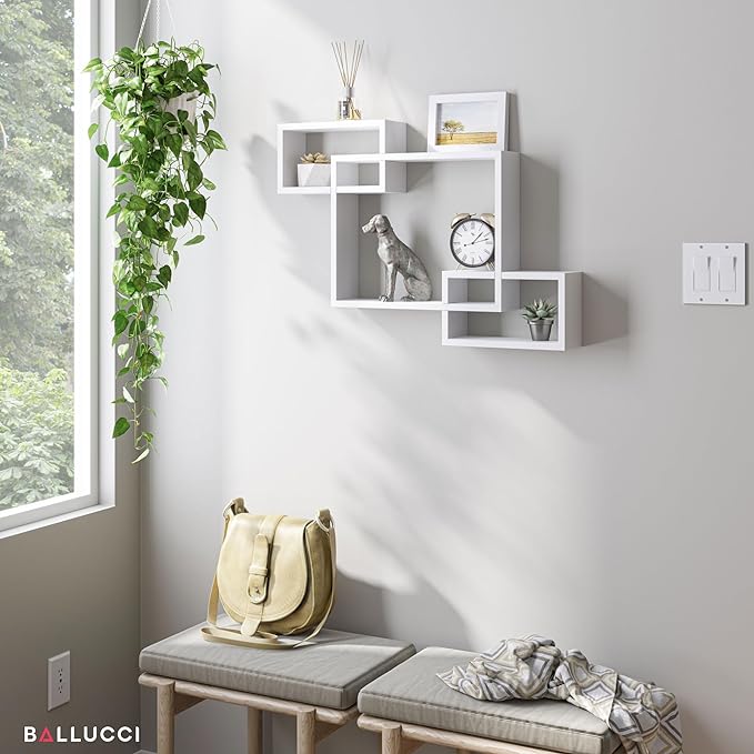 Cube Floating Decorative Wall Shelf - Zambeel