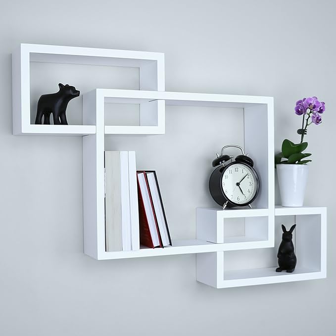 Cube Floating Decorative Wall Shelf - Zambeel