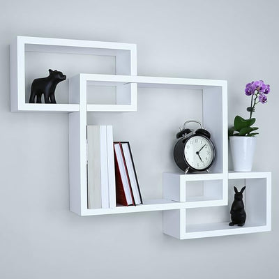 Cube Floating Decorative Wall Shelf - Zambeel