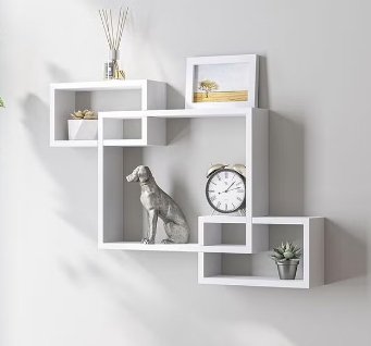 Cube Floating Decorative Wall Shelf - Zambeel