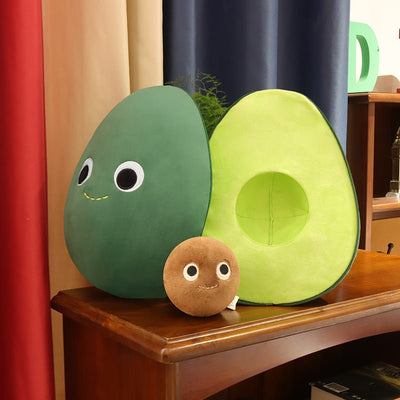 Cute Fruit Avocado Plush Toy Stuffed Doll Baby Kids Children Girls Boys Creativey Birthday Gift Sofa Cushion Home Room Decor - Zambeel