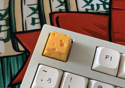 Cute Personality Resin Cheese Key Cap - Zambeel