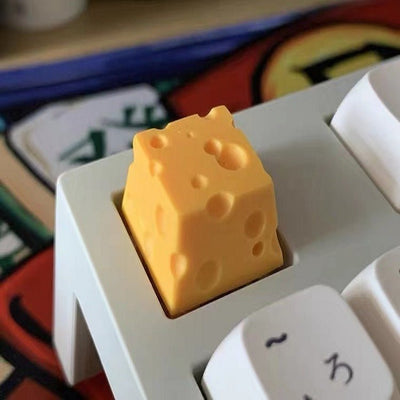 Cute Personality Resin Cheese Key Cap - Zambeel