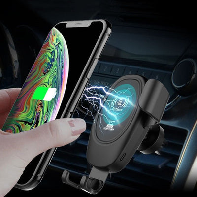 D12 Car Wireless Charger Air Outlet Clip - Zambeel