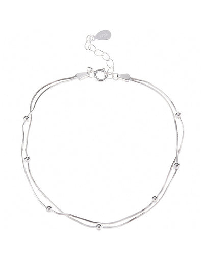 Women's Korean-style Fashion Simple Small Balls Bracelet Temperamental Sterling Silver Ornament