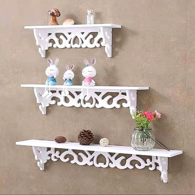 Decorative Wall Hanging Shelf White - Zambeel