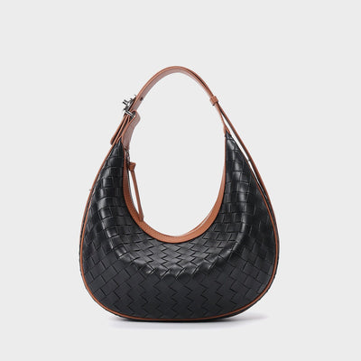 Design Niche Genuine Leather Bag Women's Woven - Zambeel