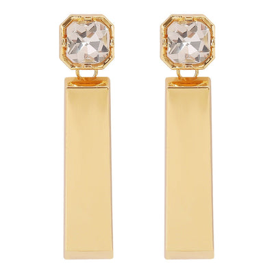 Diamond Rectangular Earrings - Zambeel