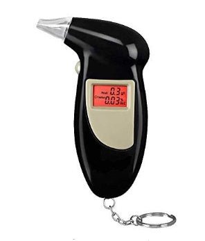 Digital Alcohol Exhaust Test Instrument Drunken Analyzer Detect Key Chain Exhale Detector LCD Display - Zambeel